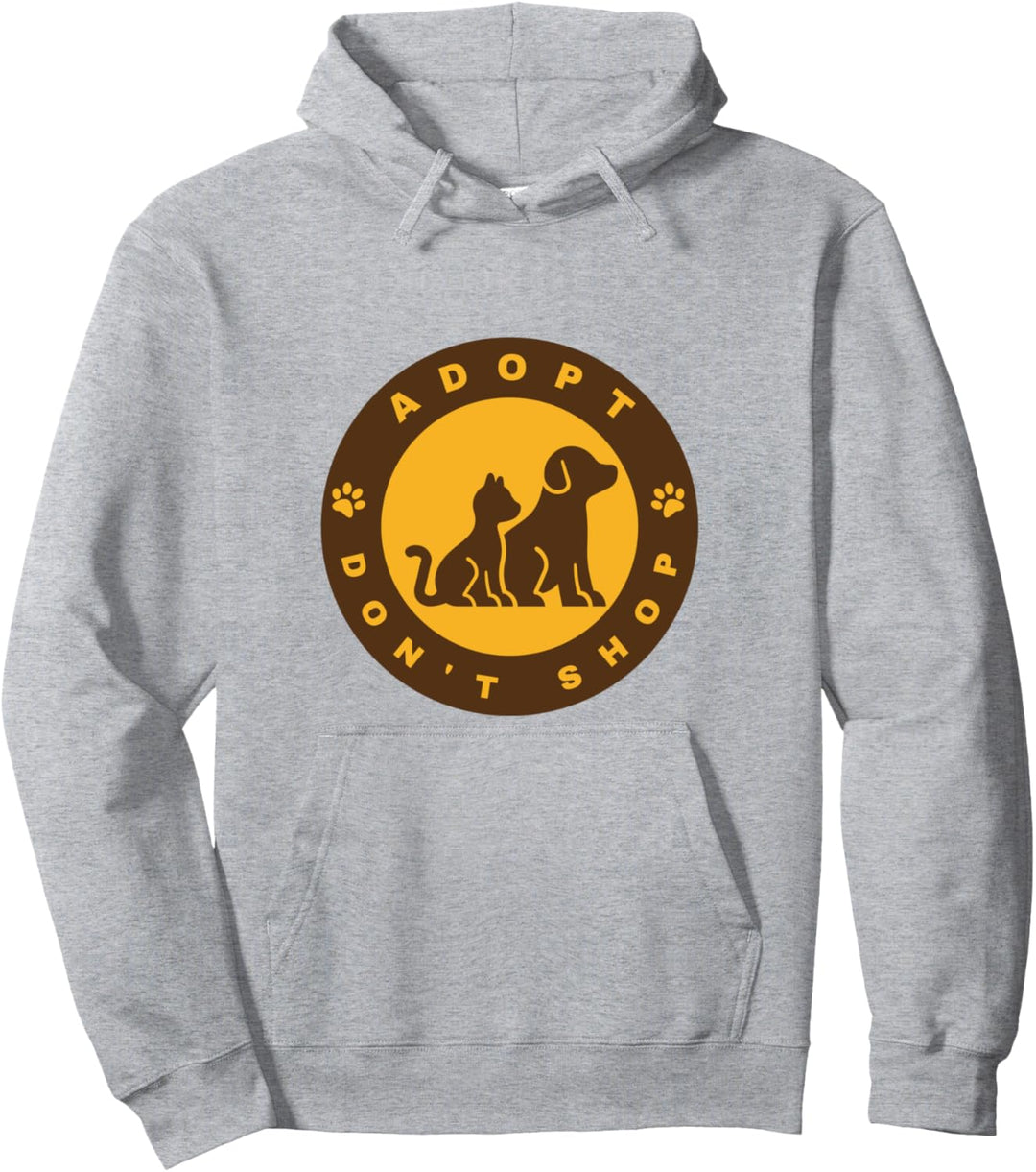 Hunde- und Katzen-Adoption Shirt für Herren Damen ADOPT, DON'T SHOP Pullover Hoodie