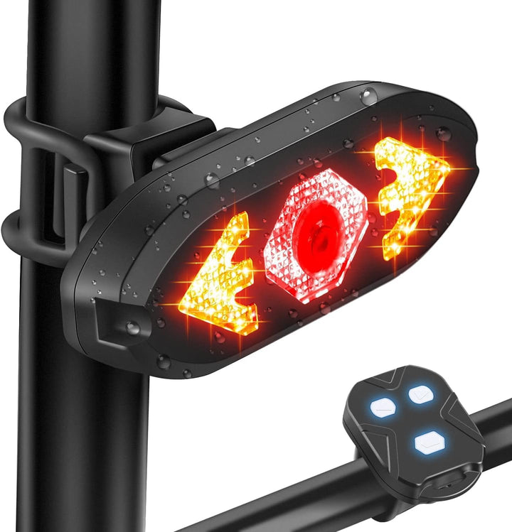 Fahrrad Blinker mit Fernbedienung LINISME Fahrrad Hecklicht Wasserdichtes Fahrradrücklicht mit 120db