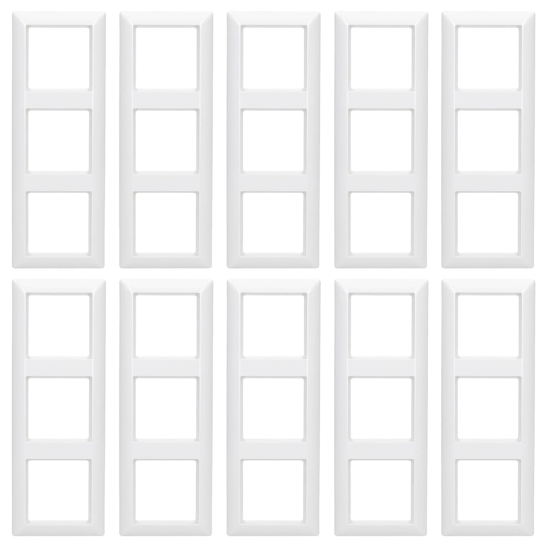 JUNG AS 500 Alpinweiss 10er Set (Rahmen 3-fach) 10x Rahmen 3-fach, 10x Rahmen 3-fach