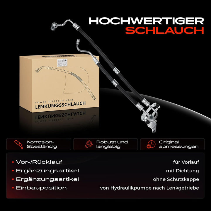Frankberg Servolenkung Schlauch Lenkung für X5 E70 3.0L 2010-2013 X6 F15 F85 3.0L 2013-2018 X6 E71 E