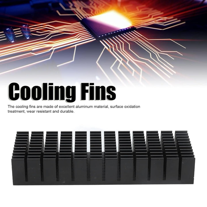 Aluminium-Kühlkörper 120x40x20mm, 2pcs im Set, Universal für CPU, Leiterplatten, etc.