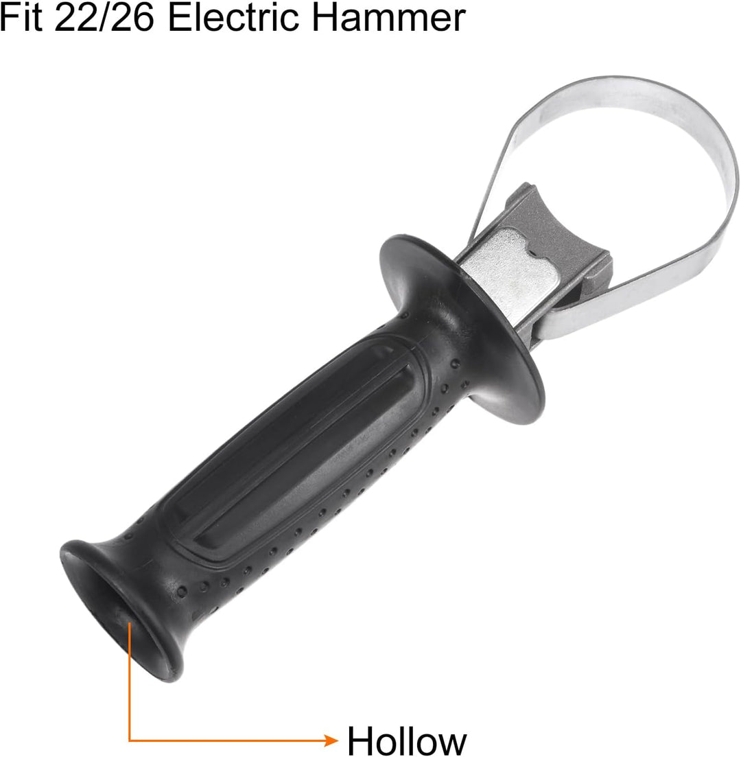 sourcing map Hohle Seite Vorder Hilfshammergriff Schlagbohrmaschinenzubehör 26 Elektrohämmer
