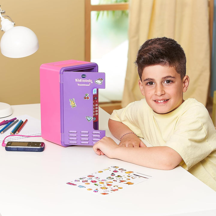 VTech Kidisecrets Traumtresor – Tresor mit Zahlencode zum Aufbewahren von Geheimnissen – Mit Spielen