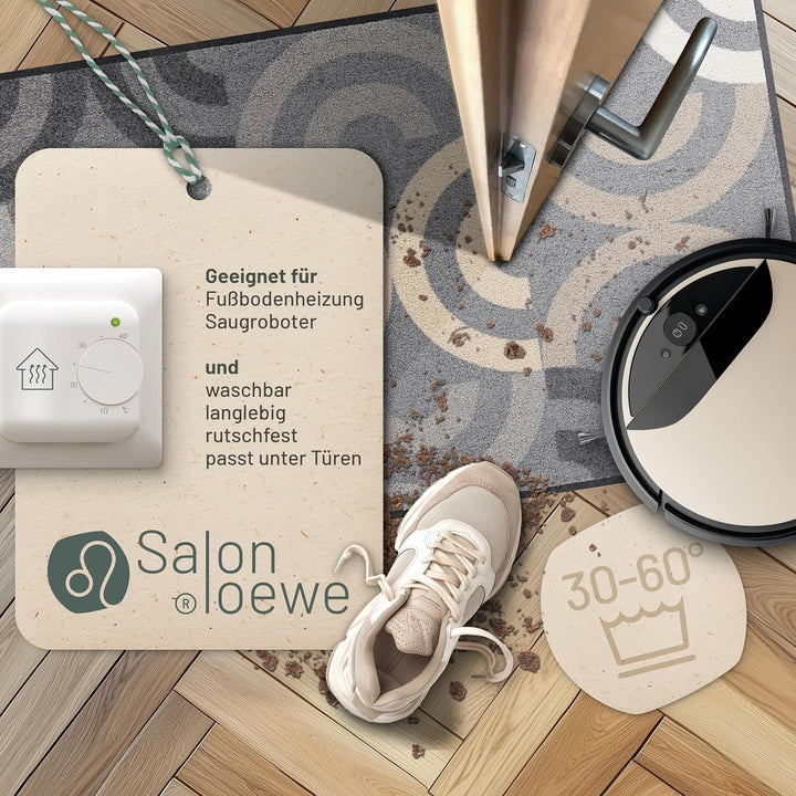 Salonloewe Borrby City-chic Fussmatte waschbar 075 x 120 cm Fussabtreter Schmutzfangmatte Flur-Läufe