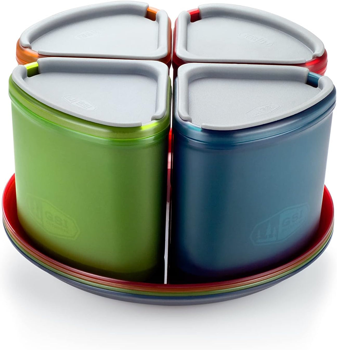 GSI Outdoors Geschirrset Infinity Compact für 4 Person, mehrfarbig, 75420