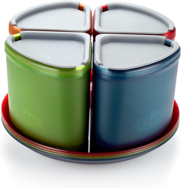 GSI Outdoors Geschirrset Infinity Compact für 4 Person, mehrfarbig, 75420