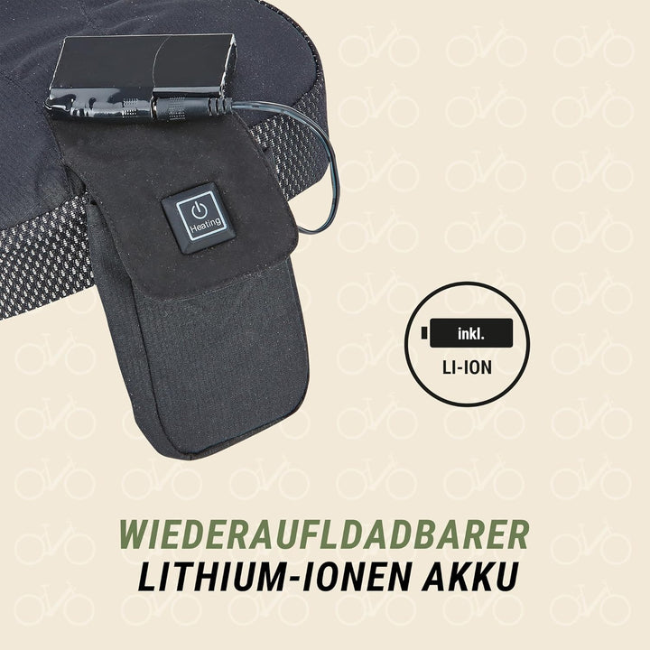 Prophete Fahrradsattelbezug, Sattelheizkissen, Wärme durch leistungsstarkes Infrarot-Heizelement, Gr