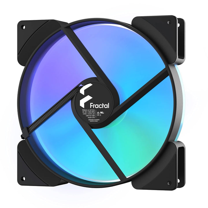 Fractal Design Prisma AL-18 - PWM 180 mm Addressable RGB LED LLS Bearing Computer Case Fan