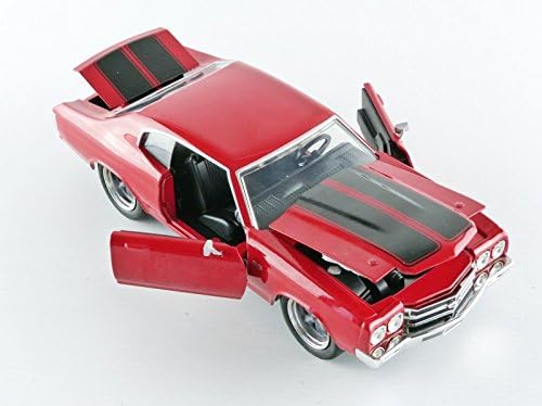 Jada Toys – 97193r – Chevrolet Doms Chevelle SS – Fast and Furious – Massstab 1/24 Zwart, Zwart