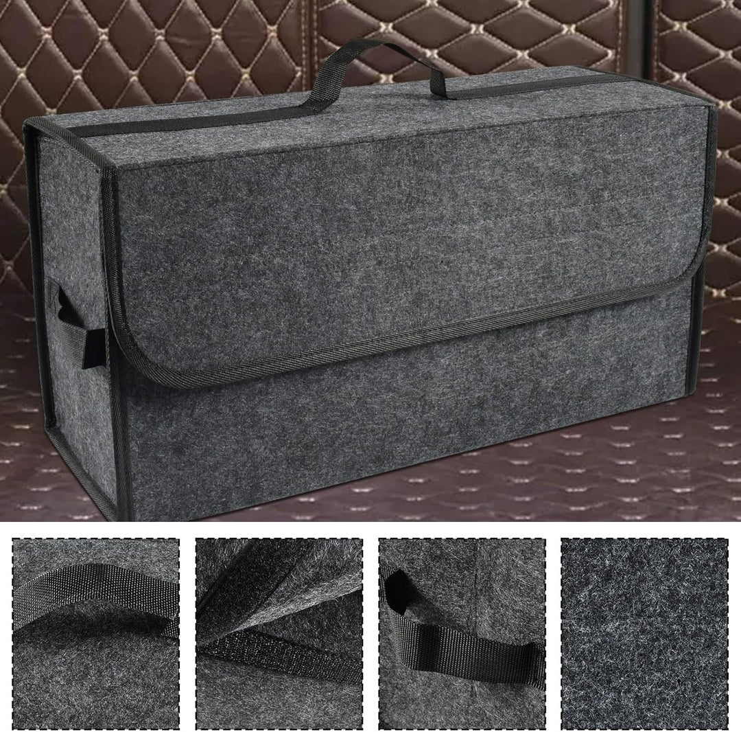 Kofferraum Organizer, Auto Organizer Toolbag, Kofferraum Organizer aus Filz mit Klett Fixierung, Fal