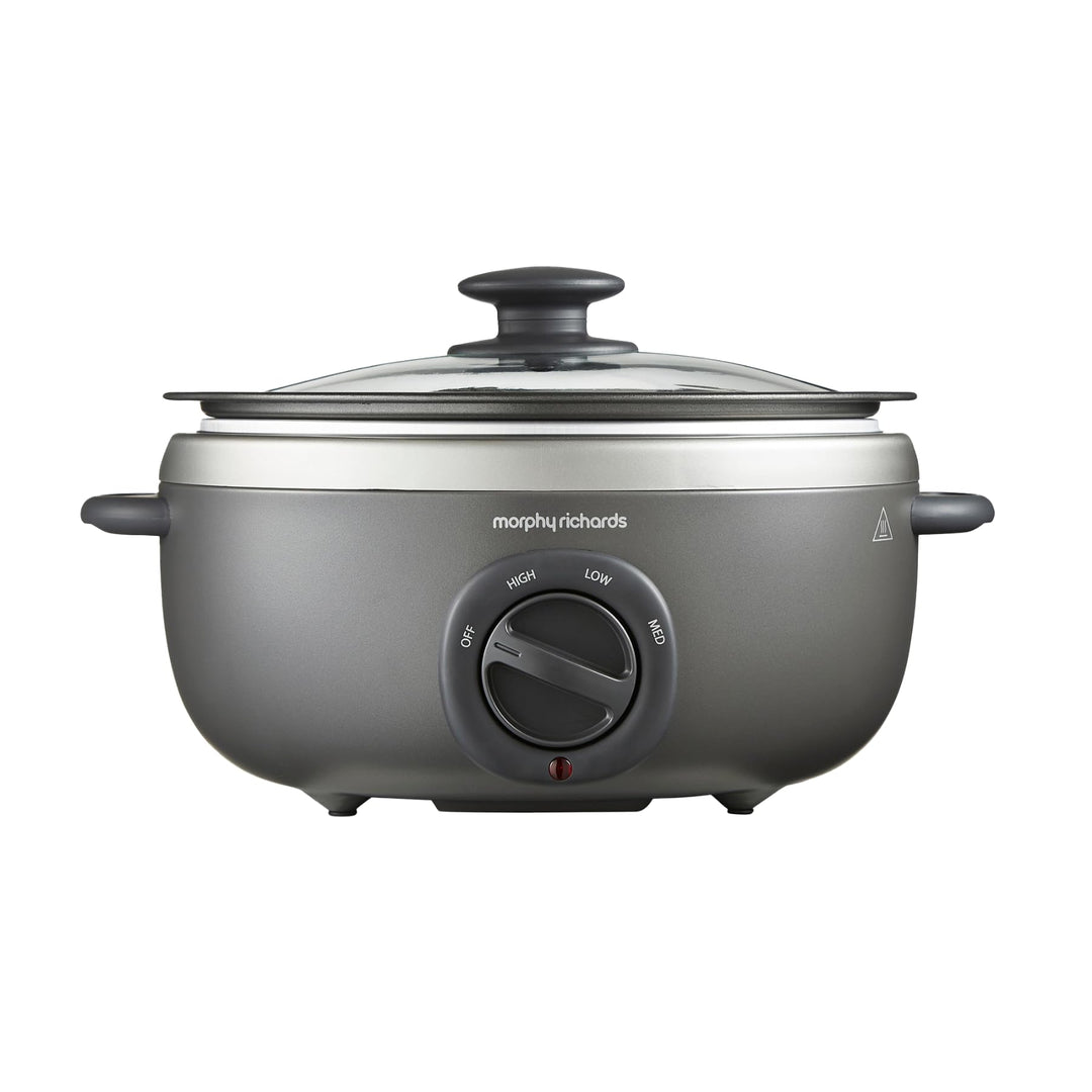 Morphy Richards 460022 Anbraten und Eintopfen 3,5 Liter Oval Slow Cooker Titan 3.5L Titan