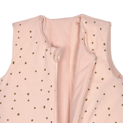 LÄSSIG Baby Ganzjahres Schlafsack ohne Ärmel unisex/Sleeping Bag Interlock Dots powder pink, Grösse