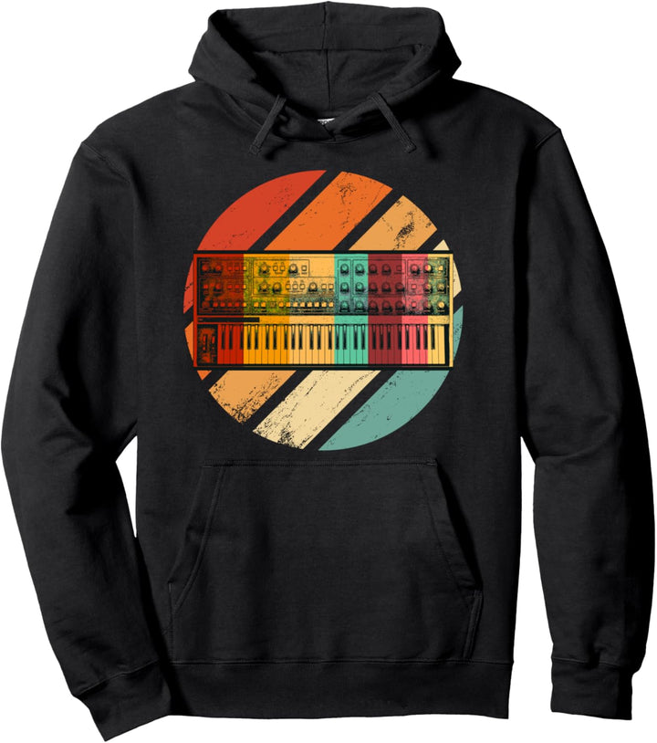 synthesizer keyboard Retro Synth elektronische Musik Pullover Hoodie