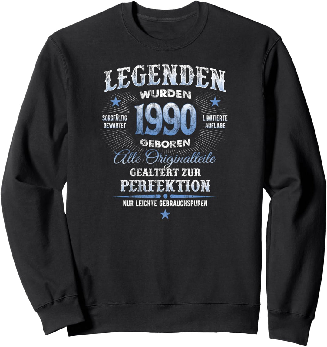 Legenden Geschenk Zum 34 Geburtstag Jahrgang 1990 Sweatshirt
