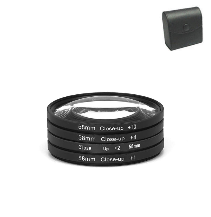 58mm Close-Up Filter Set +1+2 +4 +10 Makrolinse Nahlinse Close Up 58 mm