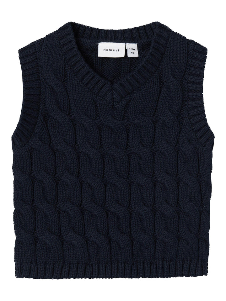 NAME IT boy Strickweste Regular Fit 50 Dark Sapphire, 50 Dark Sapphire