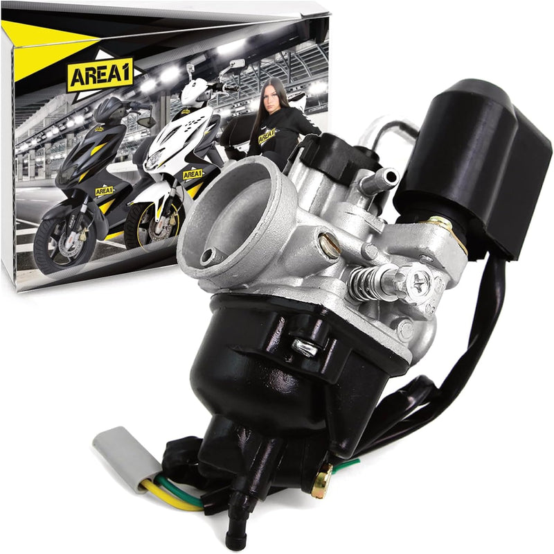 Area1 Ersatz Vergaser 17,5mm für 50ccm kompatibel mit Piaggio TPH NRG Power Zip Liberty,Gilera Runne