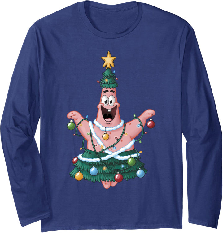 Spongebob Squarepants Patrick Star Christmas Tree Langarmshirt