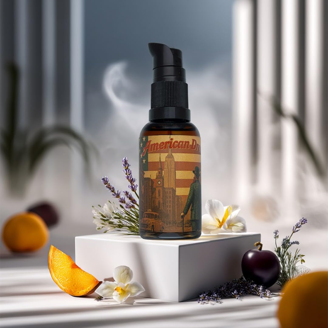 American Dream Bartöl 30ml Nährendes Öl für Bart & Gesicht Leichte Formel mit Jojoba, Hanf & Avocado