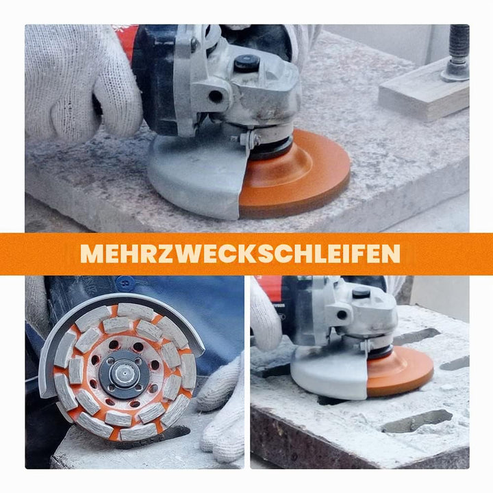 Diamant Schleiftopf 180mm - BRSCHNITT Geschweisst Doppelreihig Diamanttopfschleifer Schleifscheibe f