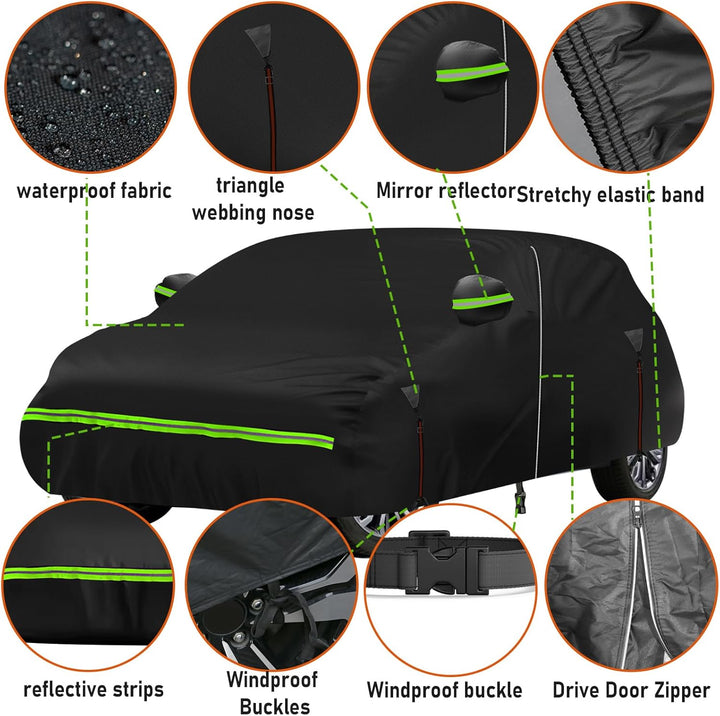 wasserdichte Autoabdeckung Kompatibel mit VW T-ROC Cabriole 2019-2025, 6 Schichten Outdoor Full Car