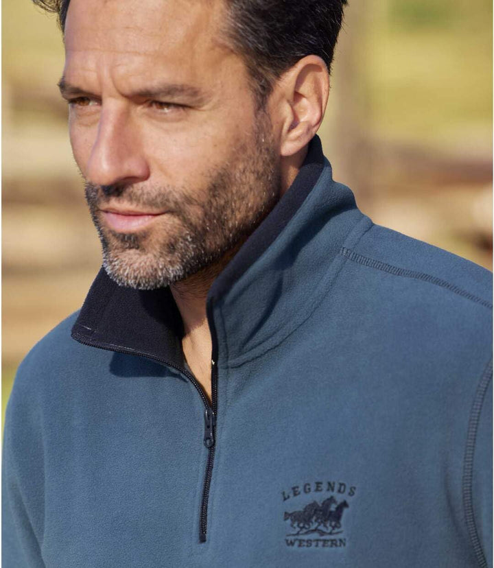 ATLAS FOR MEN - Doppelpack Fleecepullover für Herren - Leicht und weich - Verfügbar in grossen Gröss