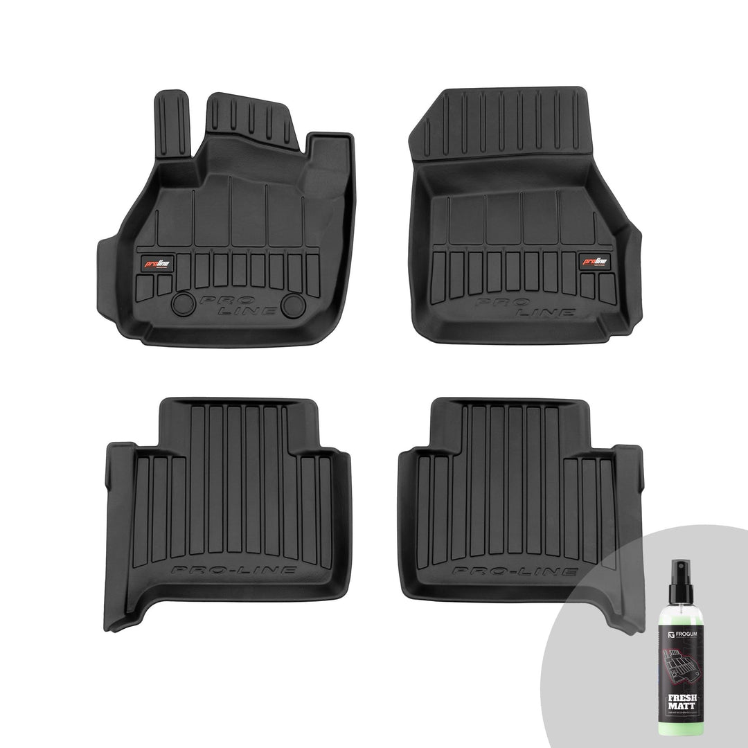 FROGUM ProLine 3D Gummimatten Exklusiven Auto Fussmatten Autofussmatten für Renault Zoe ab 2012 | Di