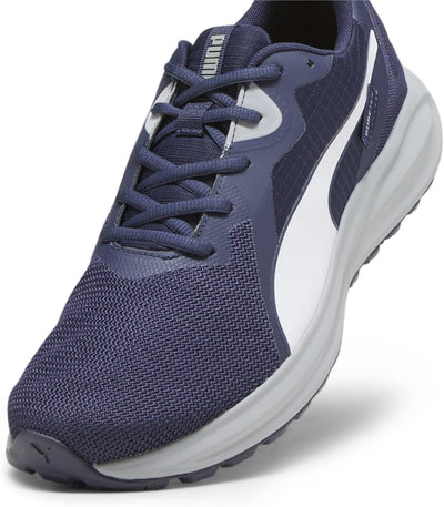 PUMA Unisex Twitch Runner PTX Strassen-Laufschuh 39 EU Puma Navy Cool Mid Grey, 39 EU Puma Navy Cool