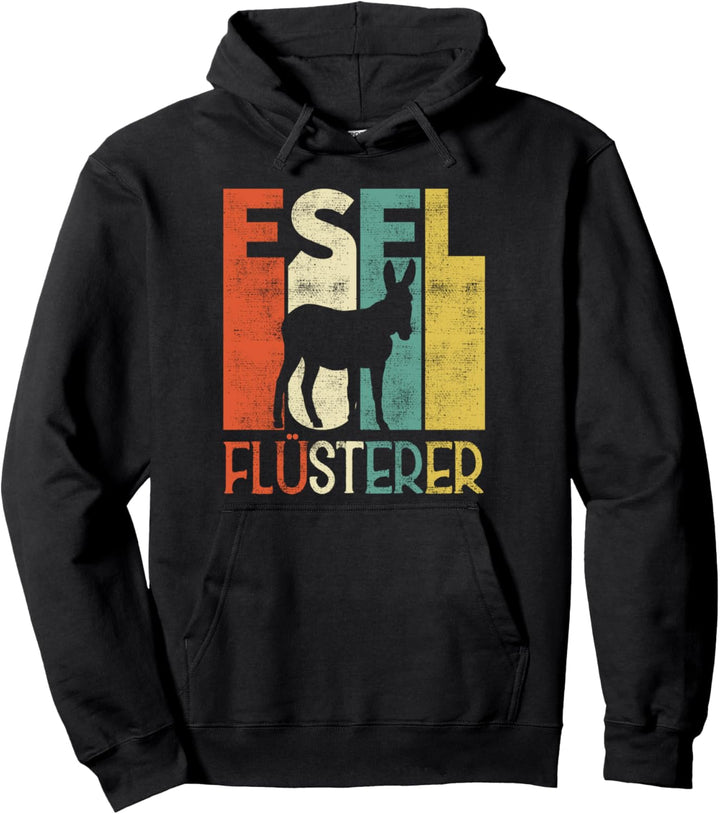 Retro Esel Flüsterer Besitzer Lastentiere Geschenk Pullover Hoodie