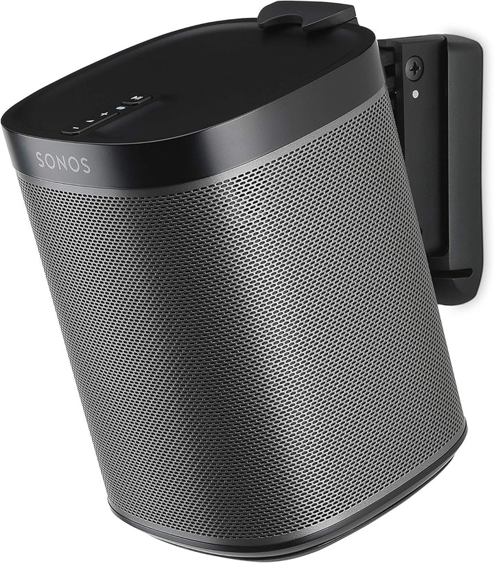 Flexson Wandhalterung Geeignet für Sonos One, One SL und Play:1 - Schwarz (Single) Schwarz Single Si
