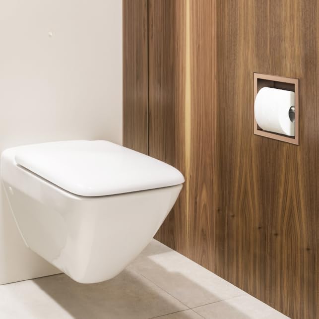 Balneo Toilettenpapierhalter aus Edelstahl, Toilettenpapierhalter für Badzimmer, Installation in der