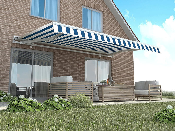 home Trends Markisenstoff 4m Markise mit Volant 4 x 3 m Markisenbespannung ersatzstoff 387 x 300cm B