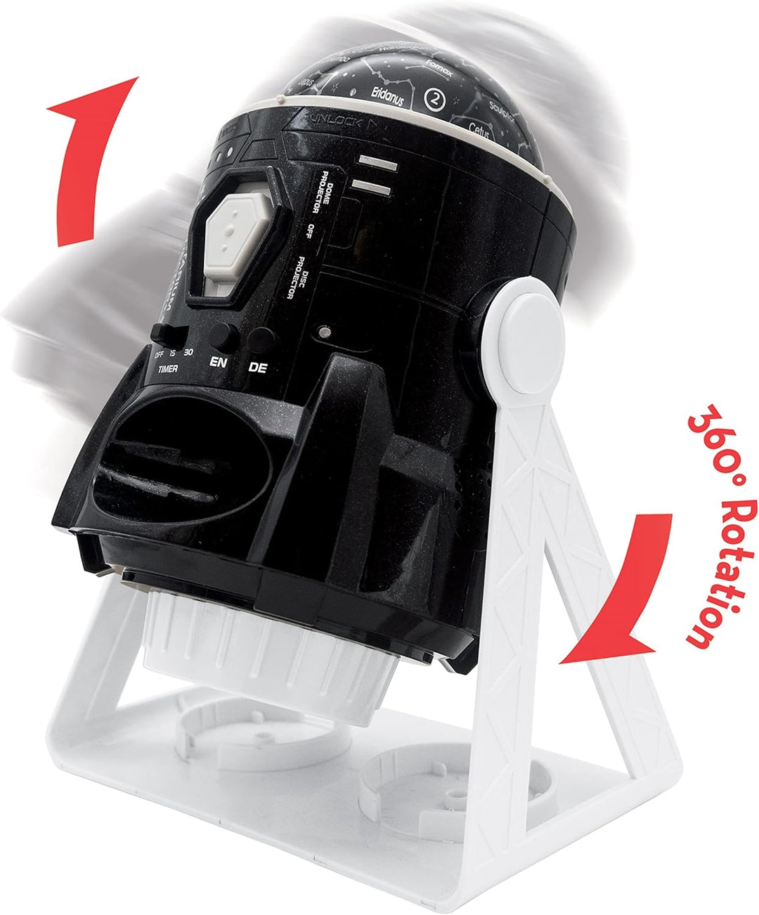 Lexibook, Speaking 2-in-1 Constellations and Images Planetarium Projector, 24 images to discover spa