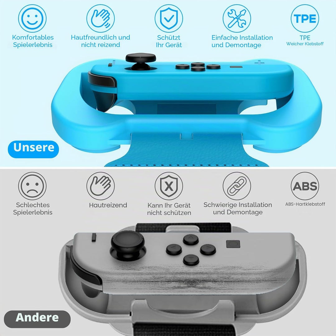 Armbänder für Just Dance Switch 2025 2024 2023 2022 2021 für Zumba Burn It Up - Verstellbarer Elasti