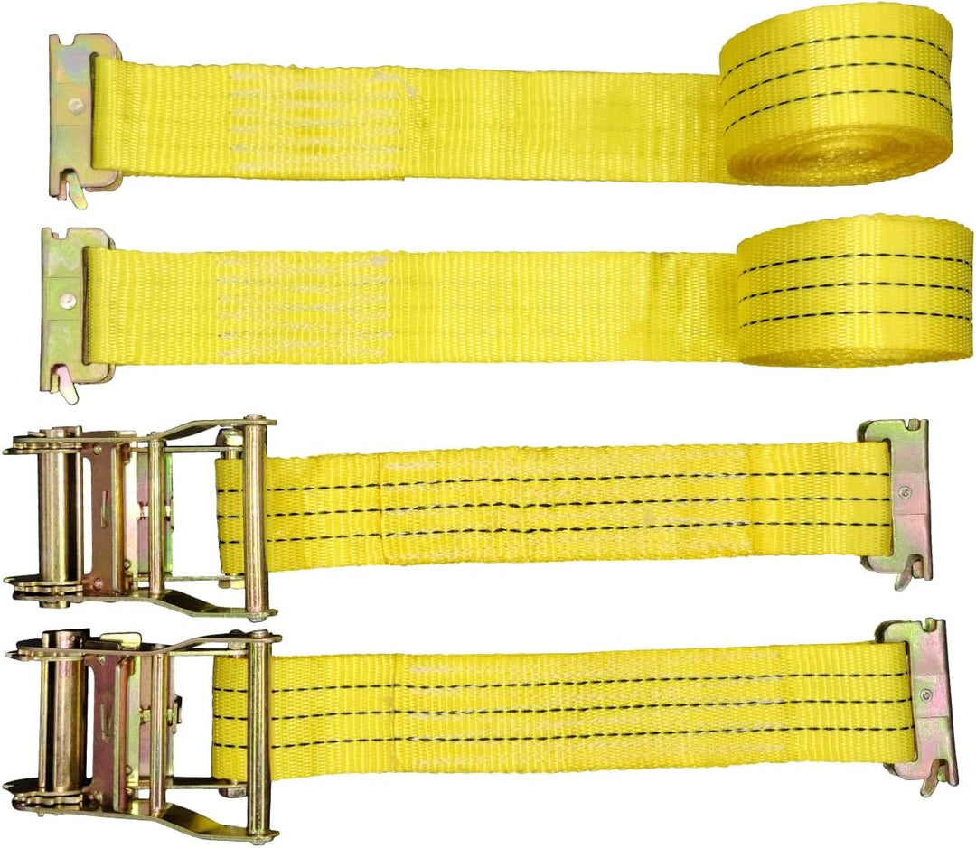 2 Stück E-Track Ratschengurte, 5,1 cm x 4,5 m, 1,995 kg Spanngurte