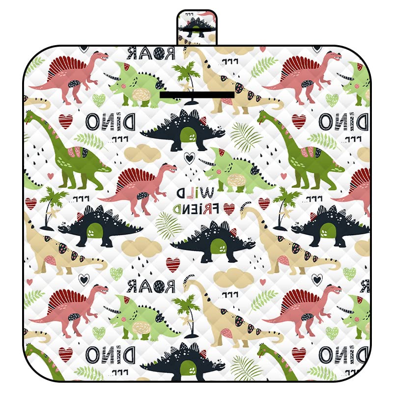 Picknickmatte 2mx2m (Dinosaurier) - Grosse Faltbare wasserdichte Picnic Blanket - Outdoor Krabbeldec