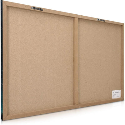 Navaris Magnettafel Magnetpinnwand Memoboard zum Beschriften - 60x40 cm Notiztafel div. Designs - Ta