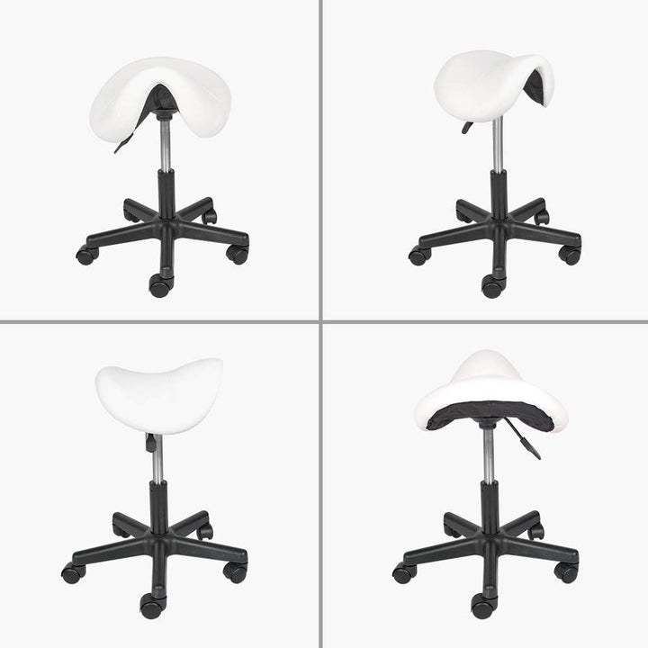 Mingone Sattelstuhl mit Rollen Rollhocker Höhenverstellbar Sattelhocker Bürohocker Ergonomisch Kosme
