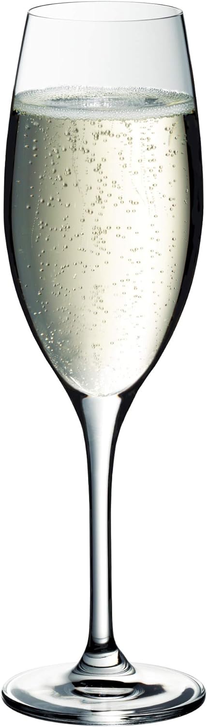 WMF Easy Plus Champagner-/ Sektgläser Set 6-teilig, 250ml, Kristallglas, spülmaschinenfest, transpar