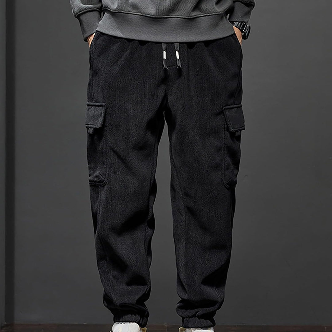 Generisch Winterhose Herren Outdoor, Cargo Hosen Herren Warm, Jogginghose Mit Bündchen Cargohose Vie