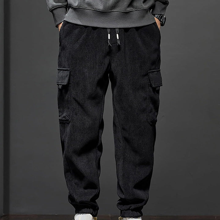 Generisch Winterhose Herren Outdoor, Cargo Hosen Herren Warm, Jogginghose Mit Bündchen Cargohose Vie