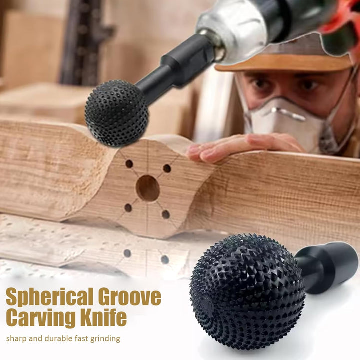 Kugelhobel für Holzschnitzerei, scharf und stabil, Hartstahl, 40 mm, Kugelhohl-Ersatz, Holzschnitzwe