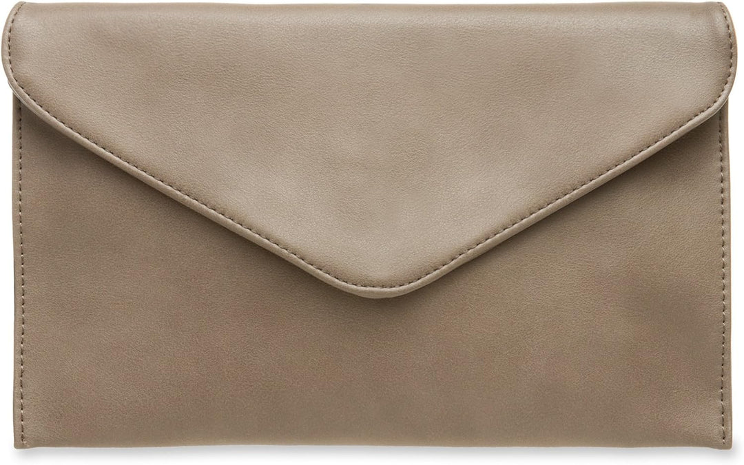 Caspar TA310 Damen Clutch Einheitsgrösse Taupe, Einheitsgrösse Taupe