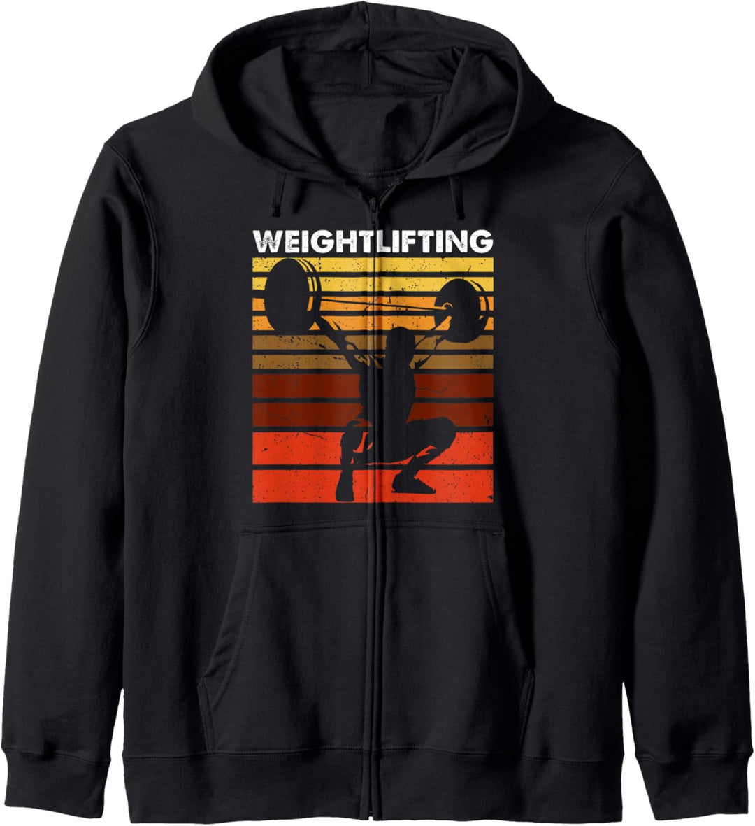 Gewichtheben Sport Retro Vintage Gym Workout Gewichtheber Kapuzenjacke
