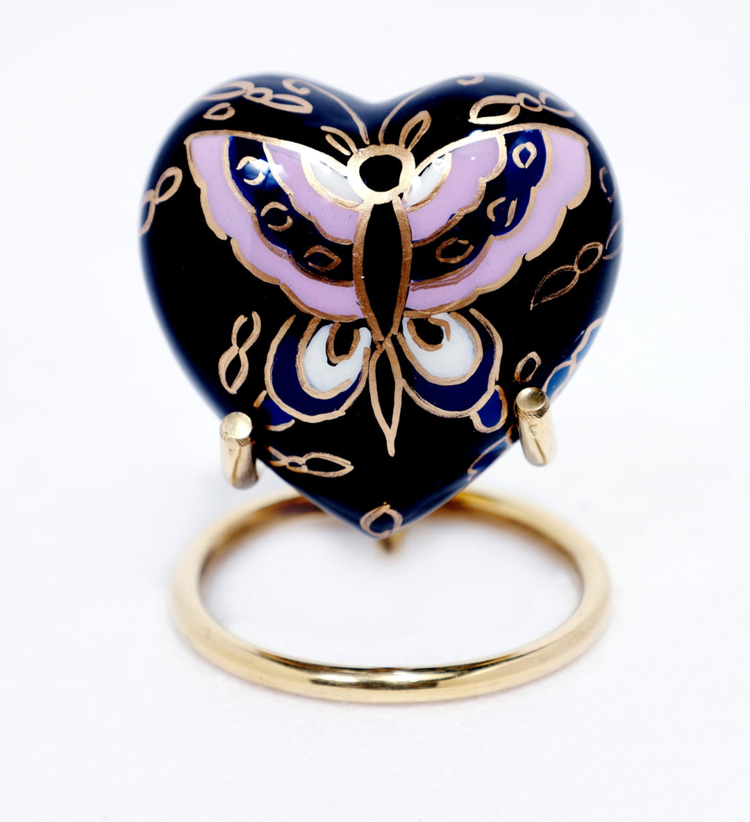 Royal Rapture Urn for Ashes Funeral Memorial Cremation Keepsake Love Urns Decorative Brass Heart wit
