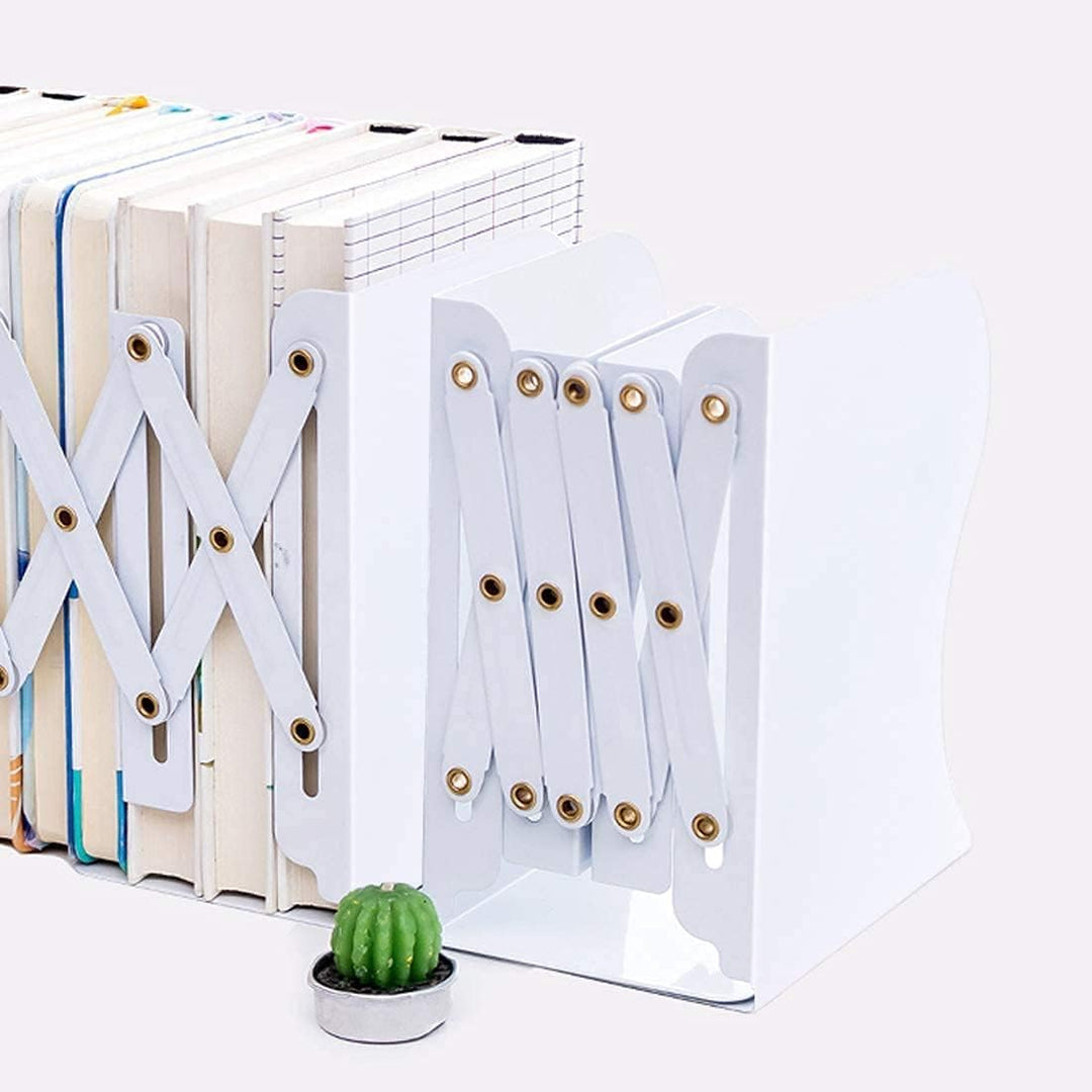 DIFIT Buchstütze, Buchstützen, Buchstütze Metall, 2 Stück Bücherhalter, Verstellbare Buchstütze, Büc