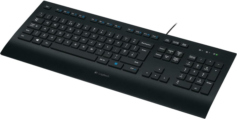 Logitech K280e Pro Kabelgebundene Business Tastatur für Windows, Linux und Chrome, USB-Anschluss, Ha