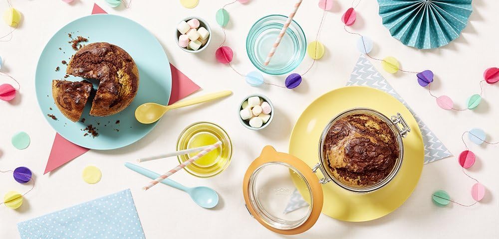 Le Parfait Super Terrine Einmachglas mit geradem Körper, luftdichter Gummidichtung und Glasdeckel, 1