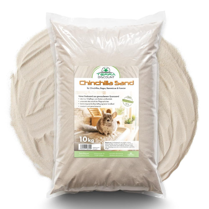 Chinchillasand 25 kg – feiner Badesand aus Quarzsand Nager Chinchilla Sand 25.0 Kilogramm, 25.0 Kilo