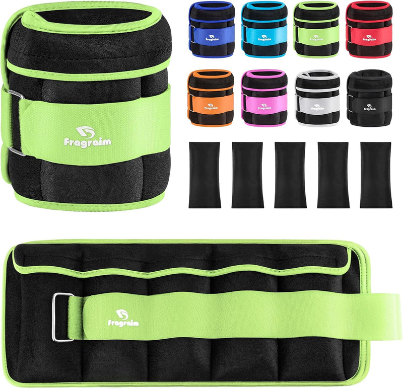 Gewichte für Beine und Arme, Verstellbares Gewichtsmanschetten fuss, Paar(2er Set) von 1.5kg-10kg Ge